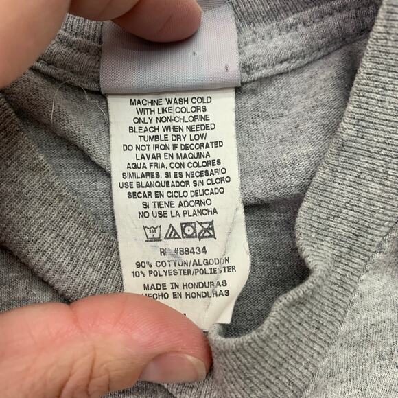 VTG Merch Kids Boys Large Grey Dinosaur TRex Tee Dino TShirt - Picture 4 of 7